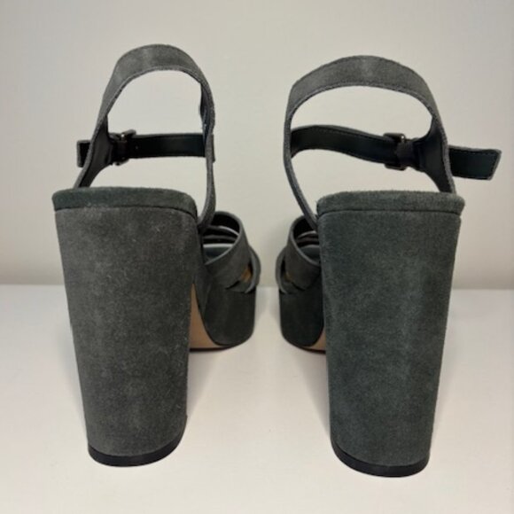 Splendid Platform Sandals - Dark Gray Suede (Size 9.5 Women's) - Picture 3 of 6